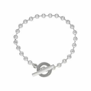 NEW GUCCI Silver  Jewelry Bracelet 602707-J8400-8106-19 Silver Sz 18